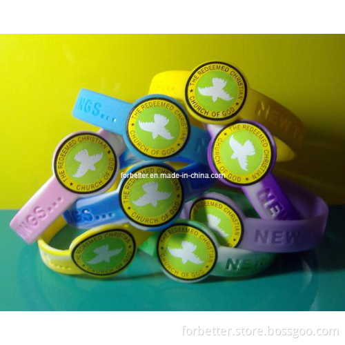 Silicone Wristband for Complex Logo (NOG-SW)